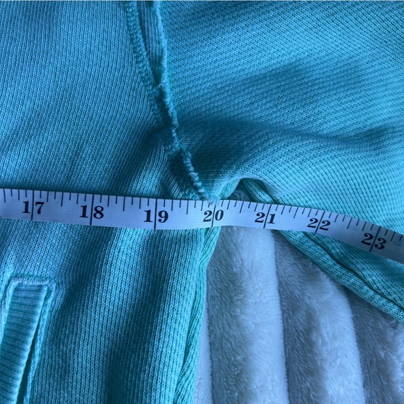 American Eagle Womens Large Mint Sun Set Zip-Up Cropped Hoodie - Picture 5 of 10